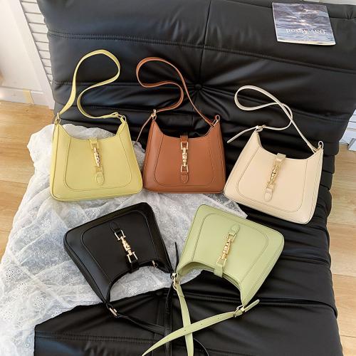 Textured Western-style Tote Bag In The Shape Of A Baguette