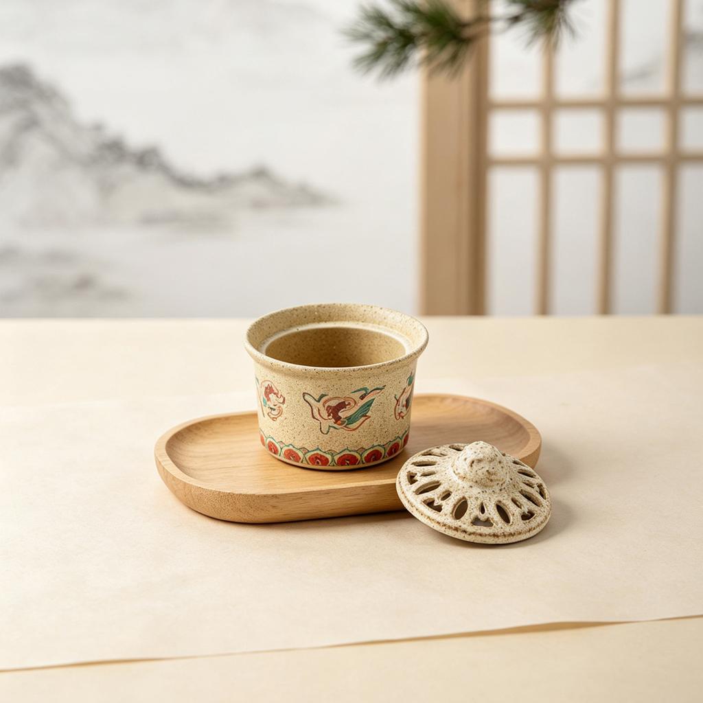 Celadon Ceramic Incense Burner For Home Use