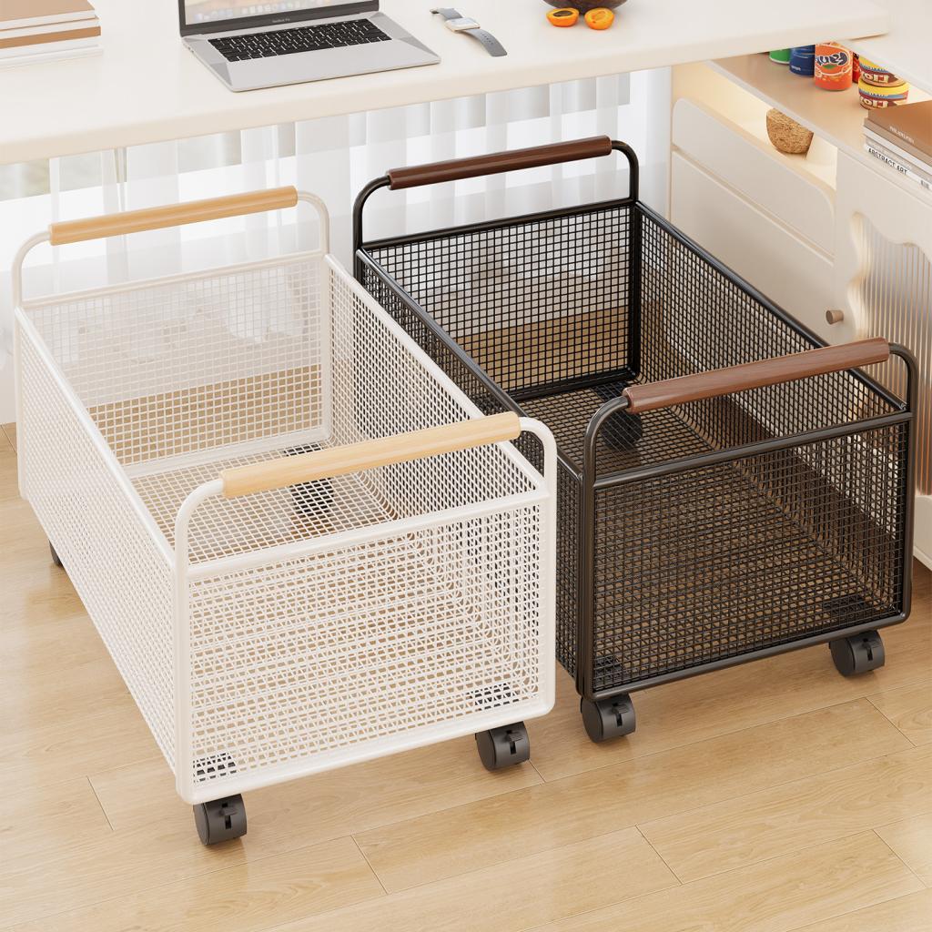 Bookshelf Storage Rack Small Book Cart With Wheels For Placement