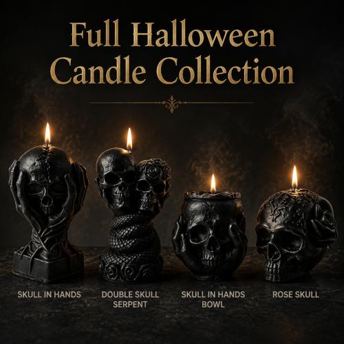 Halloween Skull-Shape Candle Aromatherapy Candle Ornament