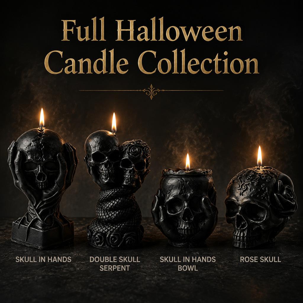 Halloween Skull-Shape Candle Aromatherapy Candle Ornament