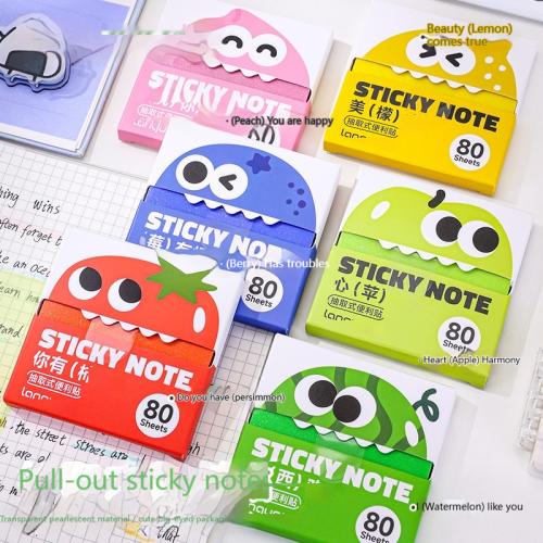 Fruit-themed Sticky Notes Pull-Tab Style