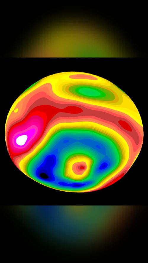 your daily awe A Map of Asteroid Vesta Vesta is a huge rock 500…