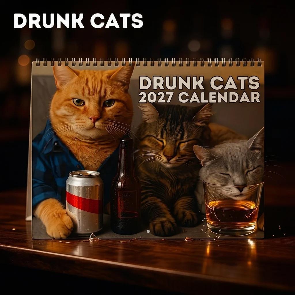 New Cat Calendar Paper Ornament