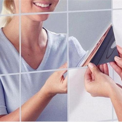 Self-adhesive Acrylic Square Mirror Wall Sticker
