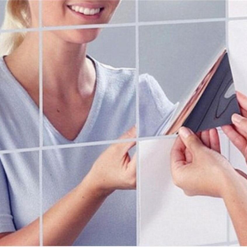 Self-adhesive Acrylic Square Mirror Wall Sticker
