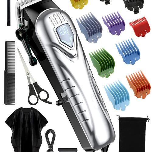 Mens LCD Digital Display Electric Hair Clipper