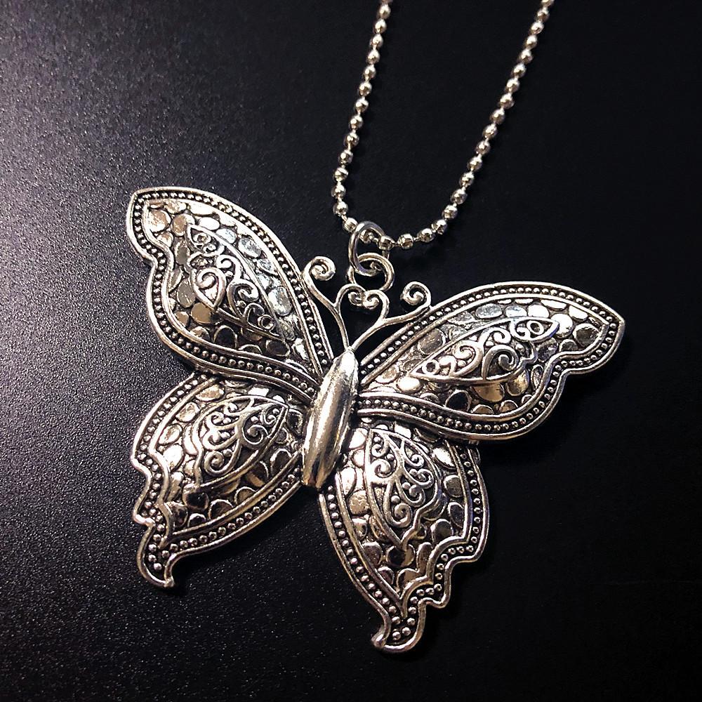 Hydraulic Stainless Steel Butterfly Pendant Minimalist And Stylish Necklace