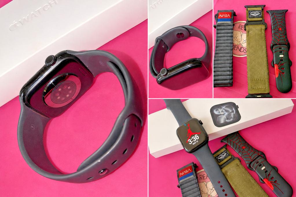 Apple Watch Series 11 GPSCellular 46M Jet Black Aluminum Slate Milanese Loop S/M