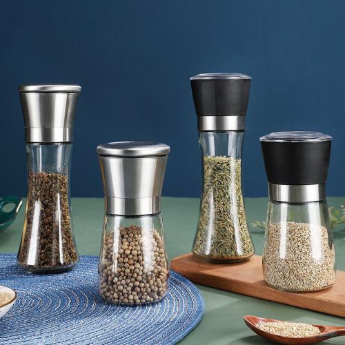 Manual Pepper Grinder Stainless Steel Grinding Bottle