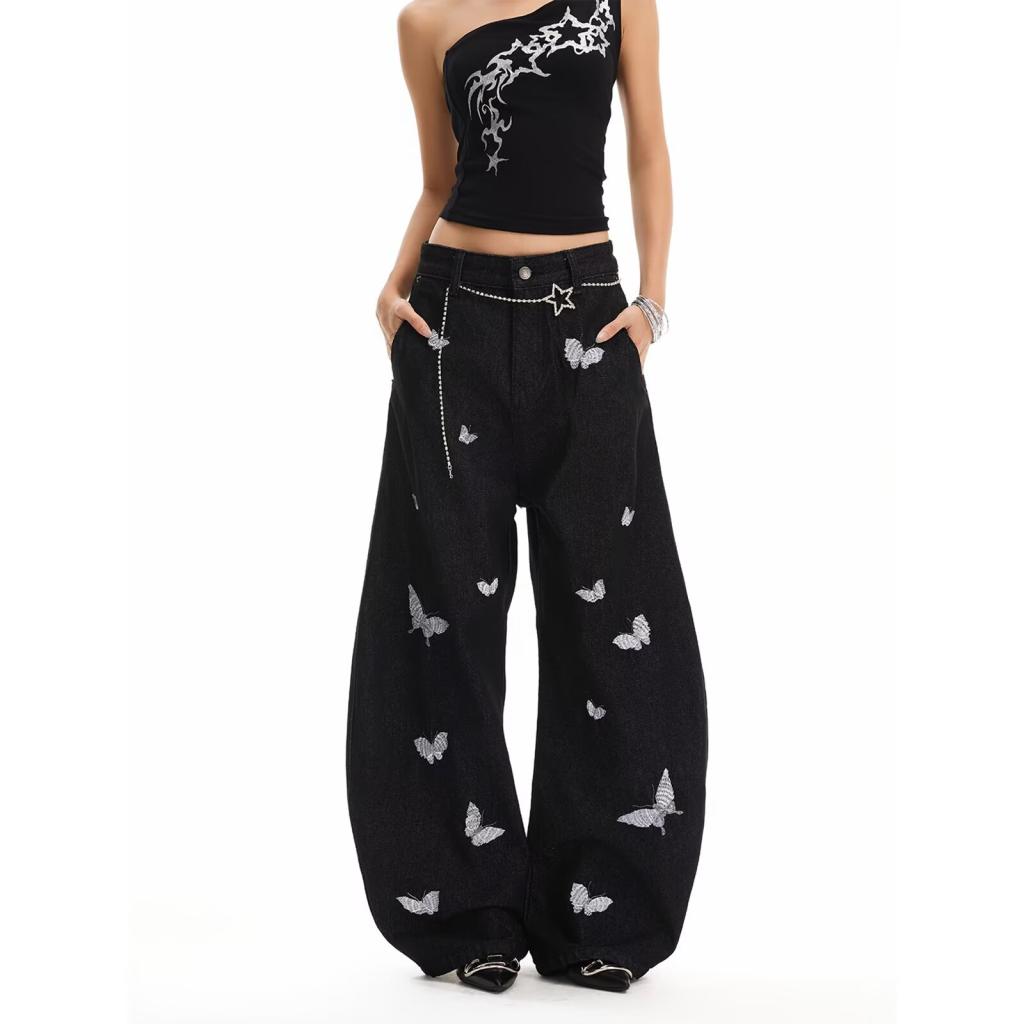 Slimming, Stylish High-waisted, Draping, Laid-back Long Pants