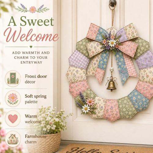 Seasonal Patchwork Wreath Kit DIY