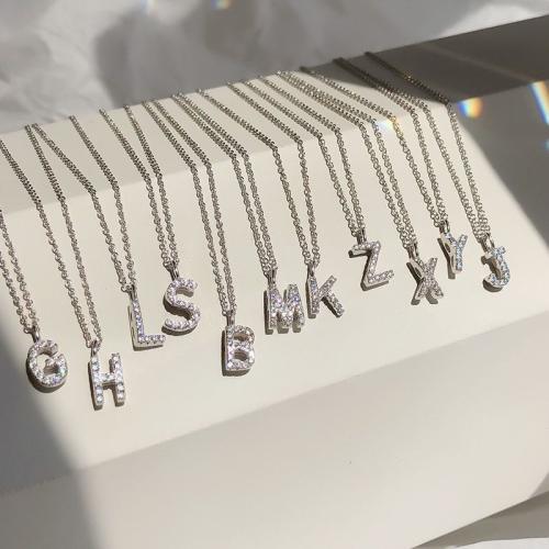Bohemian-style Personalized Initial Bestie Pendant Necklace