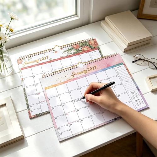 Office Wall Decoration Plan Self-Discipline Check-Off Monthly Calendar