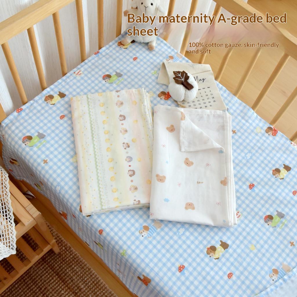 100 Cotton Class A Gauze Sweat Absorbent And Breathable Bed SheetBedspread For Kindergarten Children