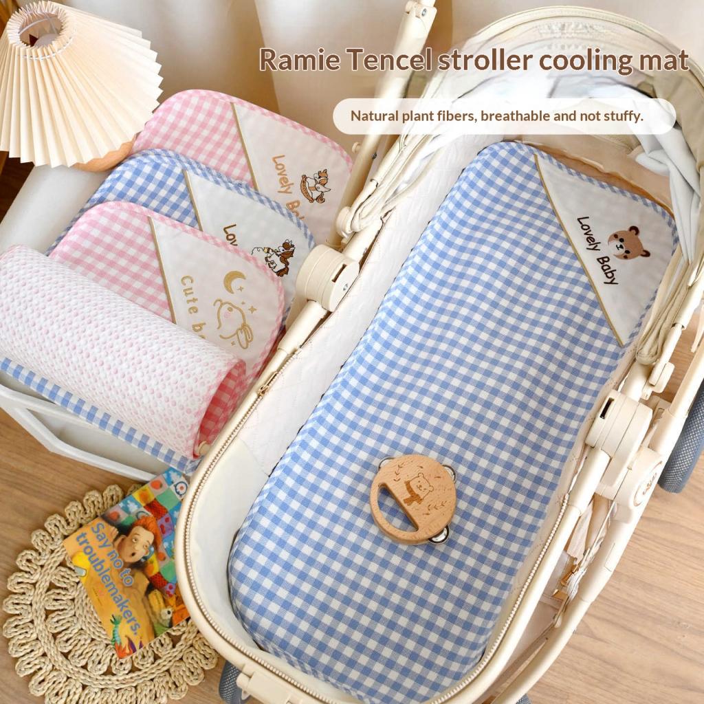 Baby Stroller Seat Cushion Ramie Tencel Mat