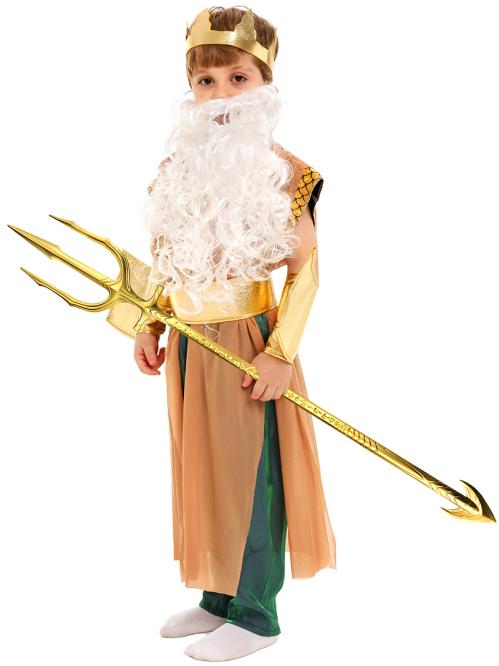 Cross-border Hot Selling Children's Performance Costume Poseidon Cosplay Costume Halloween Stage…