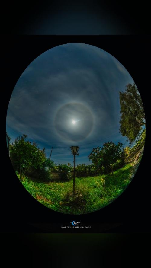 we are so small Sandy and the Moon Halo Last April's Full Moon shines…