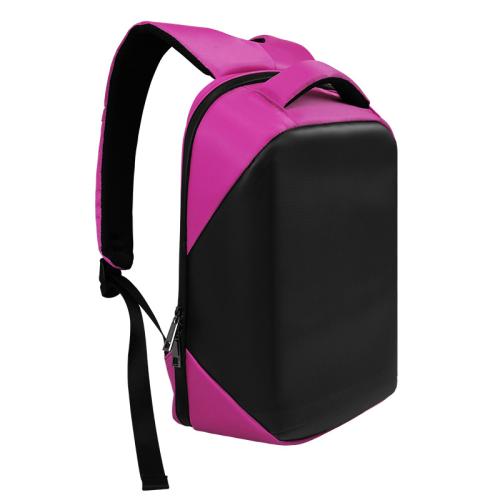 Regular LED Backpack Cycling Double Bag DIY Text Animation Polyester Material Hot Sale - Rose Red…