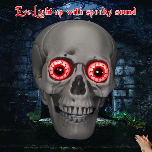Horror Ghost Head Halloween Props Bar Haunted House Chamber Of Secrets Luminous Skull Horror Orna…
