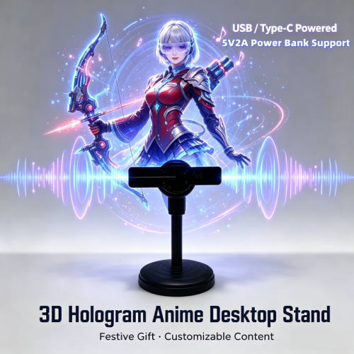 Wiilala Disesktop 3D Holographic Fan, 4.72 Inch With , APP Transmission Built-in Video - HD…