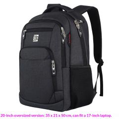 BC Men's Business Backpack Oxford Cloth Waterproof 16 Inch Large Capacity Multi Functional Comput…