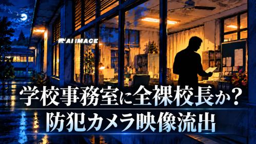 在住者は要チェック 学校事務室に全裸校長か？