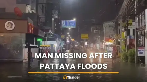 Foreign man missing as overnight floods hit Pattaya…