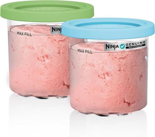 Ninja® Creami® Original Pints 2 Pack with Storage Lids, XSKPLID2CD