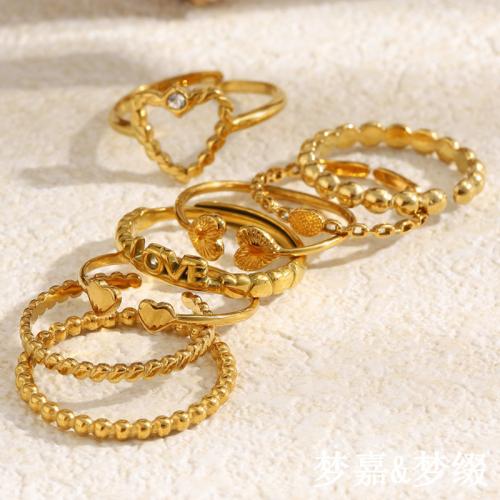 Mengjia European And American Cross-border Personalized Niche French-style Ring