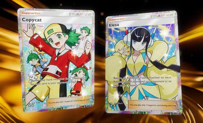 trainers, heads up ⚡ Full-art Copycat and Elesa are set to be Pokémon…