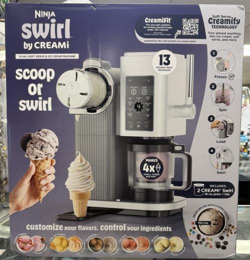 Ninja Swirl by CREAMi (NC701) Scoop Swirl 13-in-1 Soft Serve Ice Cream Machine