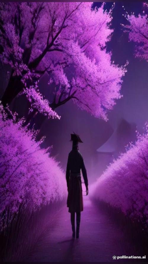 the future of art A Lone Samurai In A Cherry Blossom Storm 🎨 AI art…