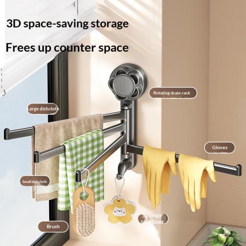 Suction Cup Kitchen Towel Rack Towel Holder