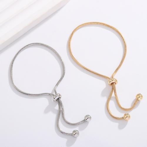 Women's Minimalist Round-bead Retractable Plain Ring Bracelet