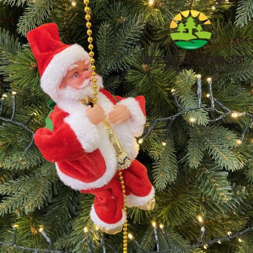 Climbing Bead Santa Claus Musical Electric Doll