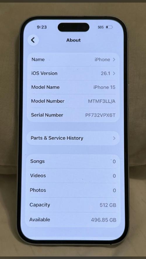 これ狙い目 NOT LOCKED-Apple iPhone 15 A2846 MTMF3LL/A 512 GB White Base…