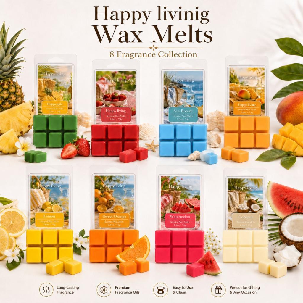 Soy Wax Fragrance Cubes Fruit Scent