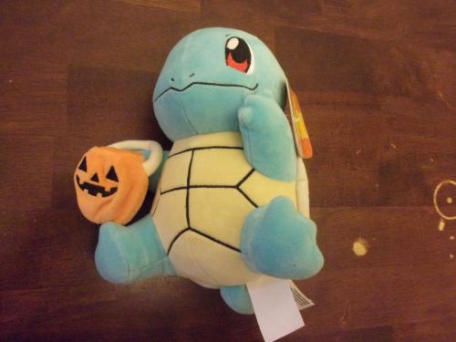 Pokemon Halloween 8 Inch Plush, Squirtle with Pumpkin