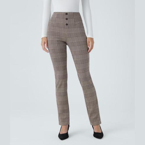 Button Fly High Waisted Leggings
