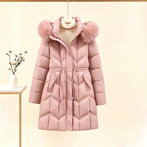 Women's Belted Figure-flattering Long Coat With A Detachable Hood