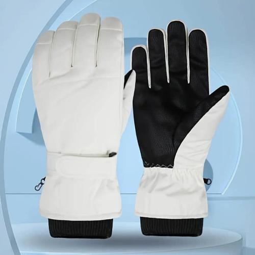 Winter Ski Gloves For Men And Women Solid Color Windproof And Warm