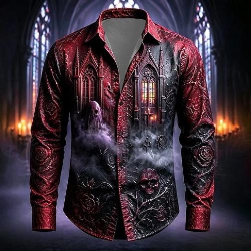 Retro-style Long-sleeve Casual Shirt