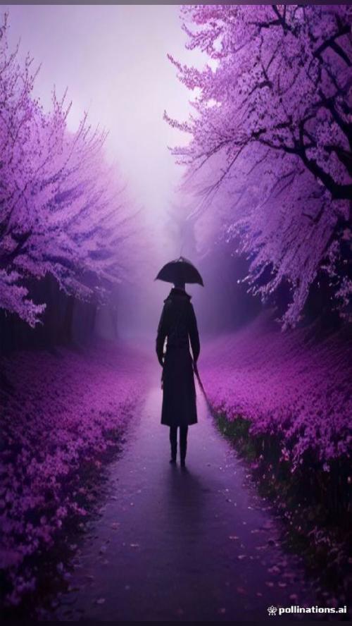 dreamed up by AI A Lone Samurai In A Cherry Blossom Storm 🎨 AI art…