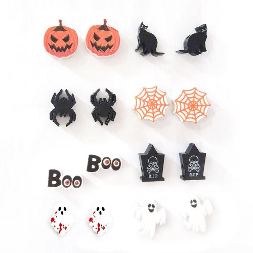 Halloween Wooden Beads Handmade Beaded Decorations