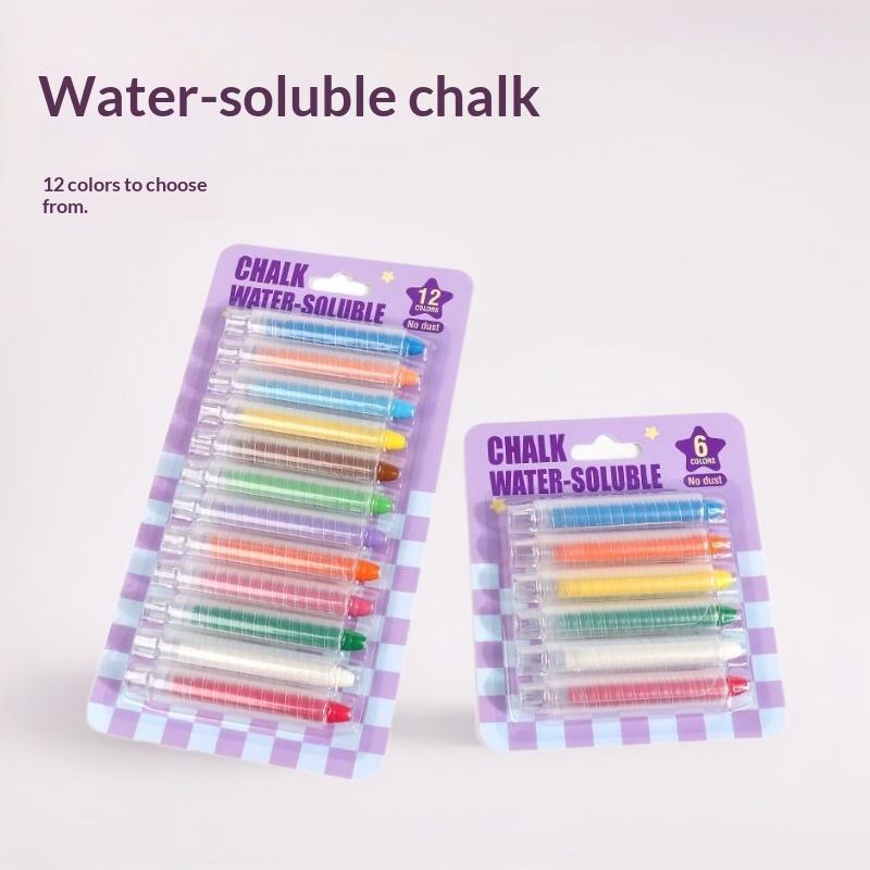 12-color Rotating Water-soluble Dust-free Chalk