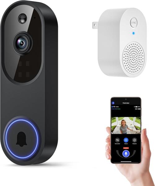 Ring Video Doorbell 1080p HD Camera WI-FI Motion Detection Night Vision Wireless