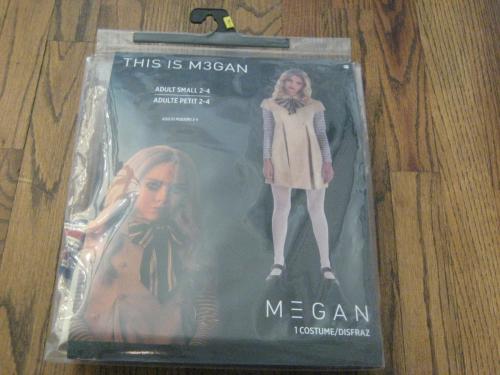 This Is Megan Adult XL Costume Sizes 14-16 Dress Bow and Tights New! Halloween