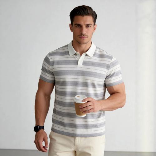 Summer High-end Premium Pique Cotton Men's Knit New Style