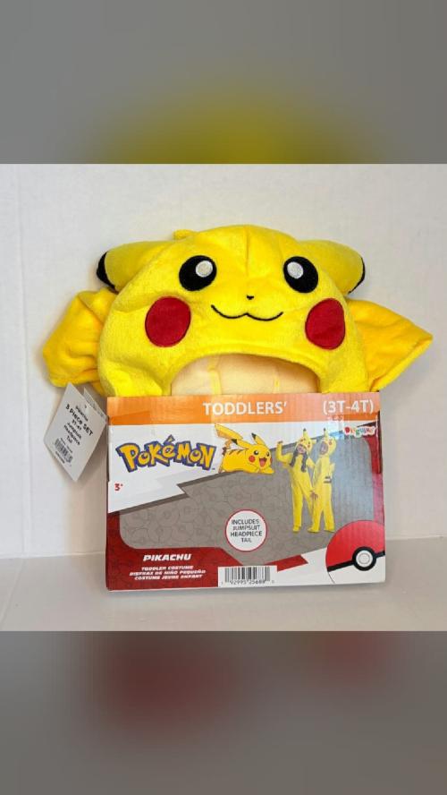 Halloween party ready Pokemon Pikachu Disguise Halloween Costume…